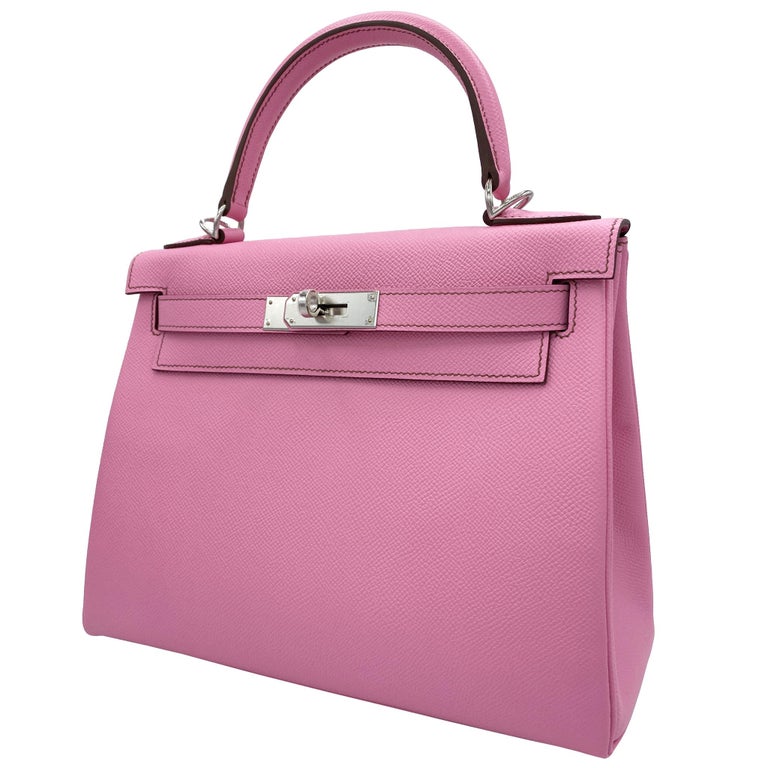 Hermes Kelly Handbag Pink Epsom with Gold Hardware 28 Pink 2204671