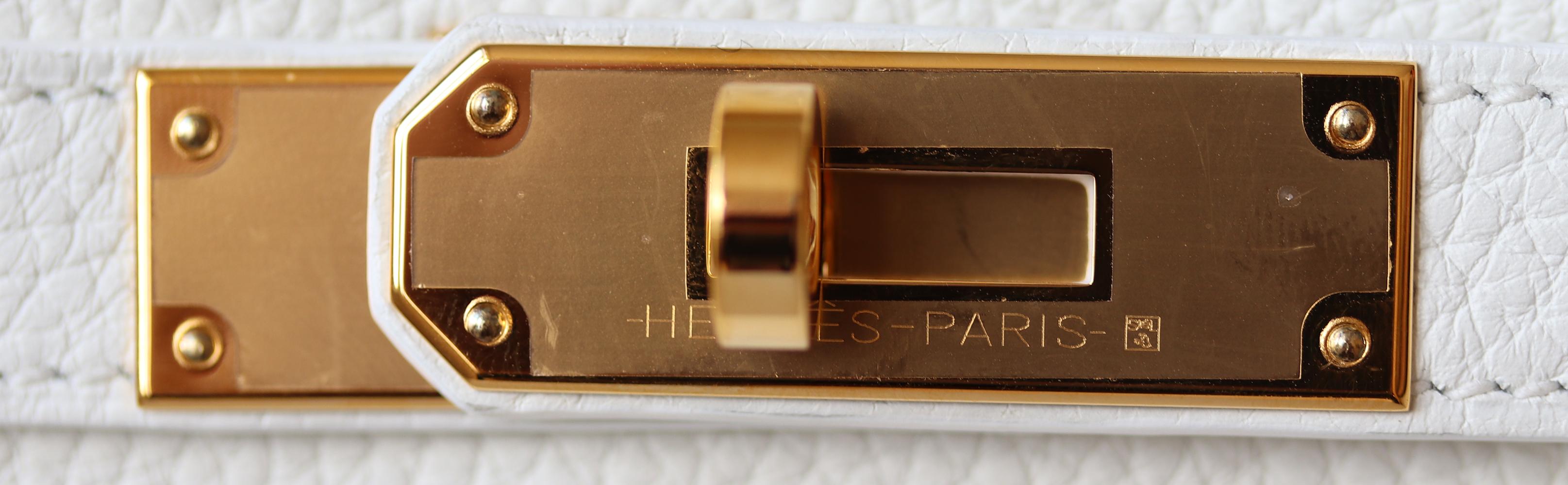 Women's Hermès Kelly 28CM Clemence Gold-Plated H/W Bag 