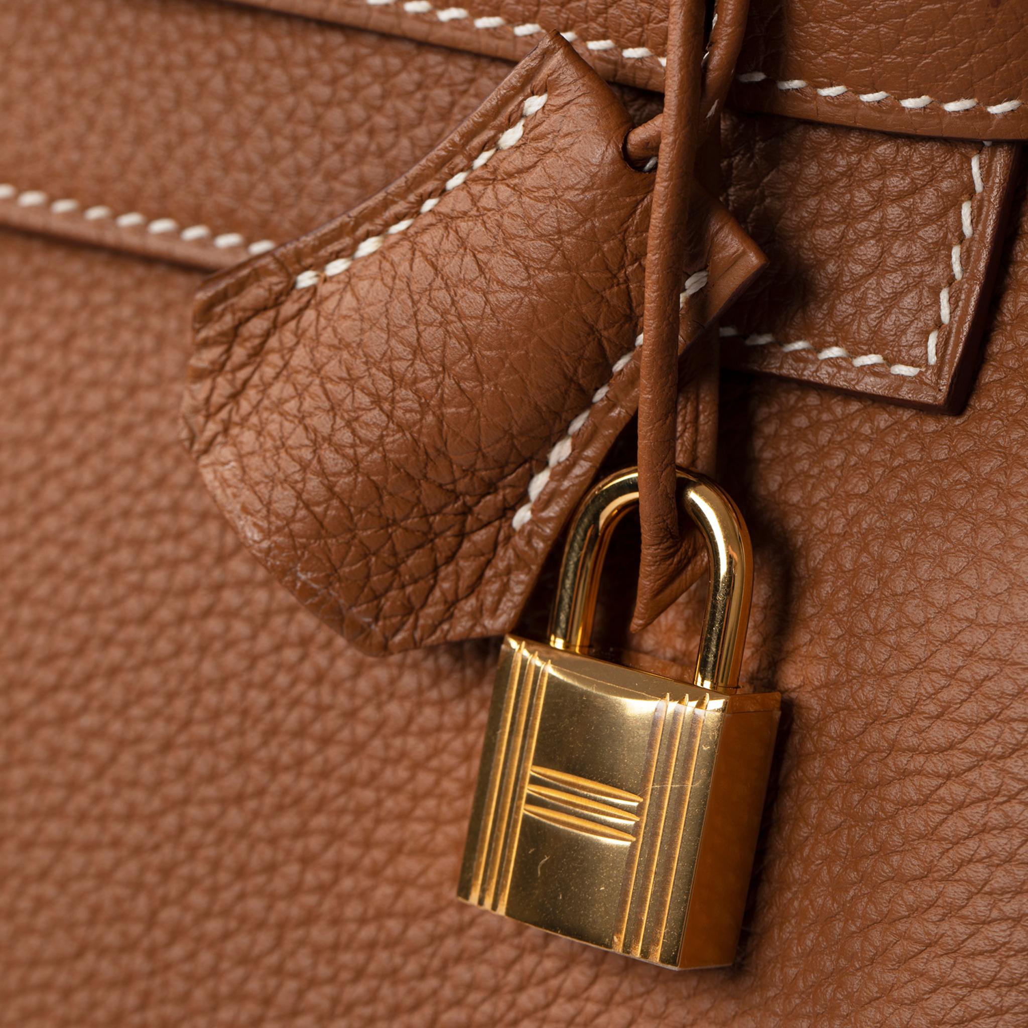 Hermes Kelly 28cm Gold Togo Leather Gold Hardware For Sale 1