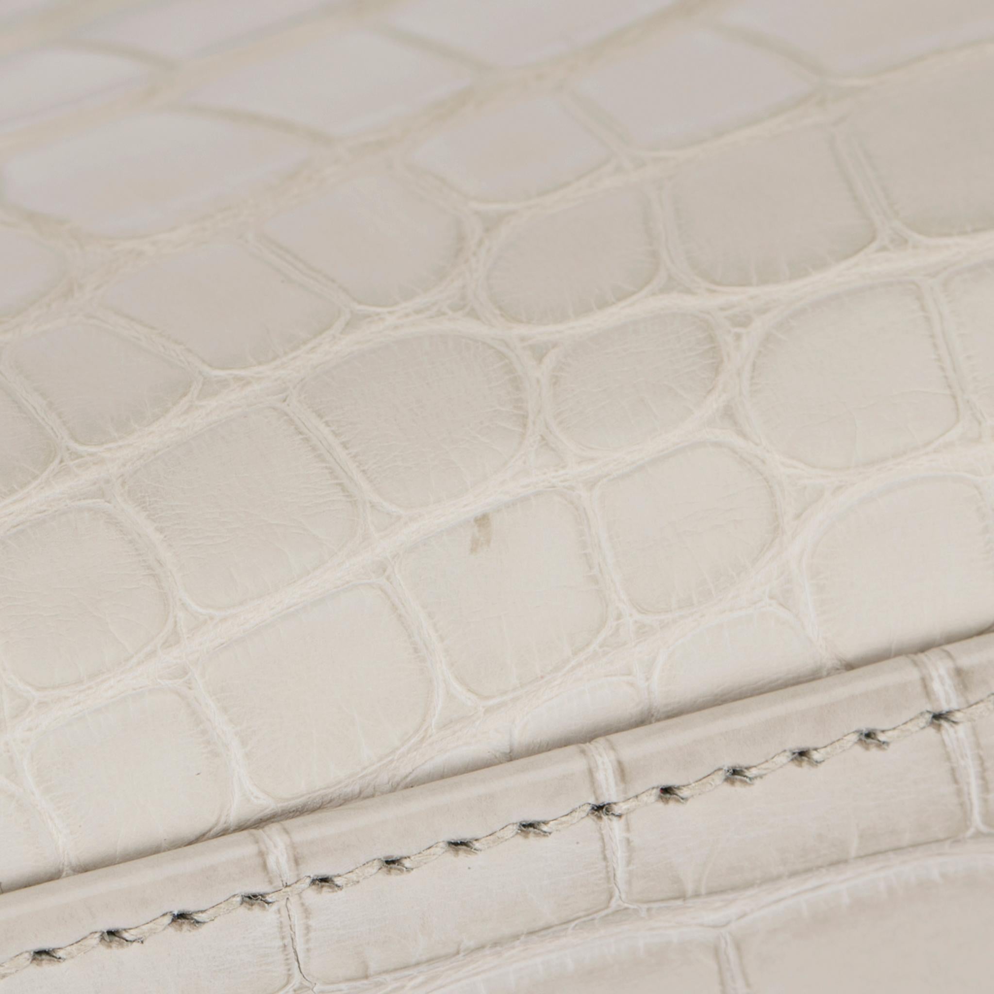 Hermes Kelly 28cm Retourne Special Order Beton Matte Alligator 3