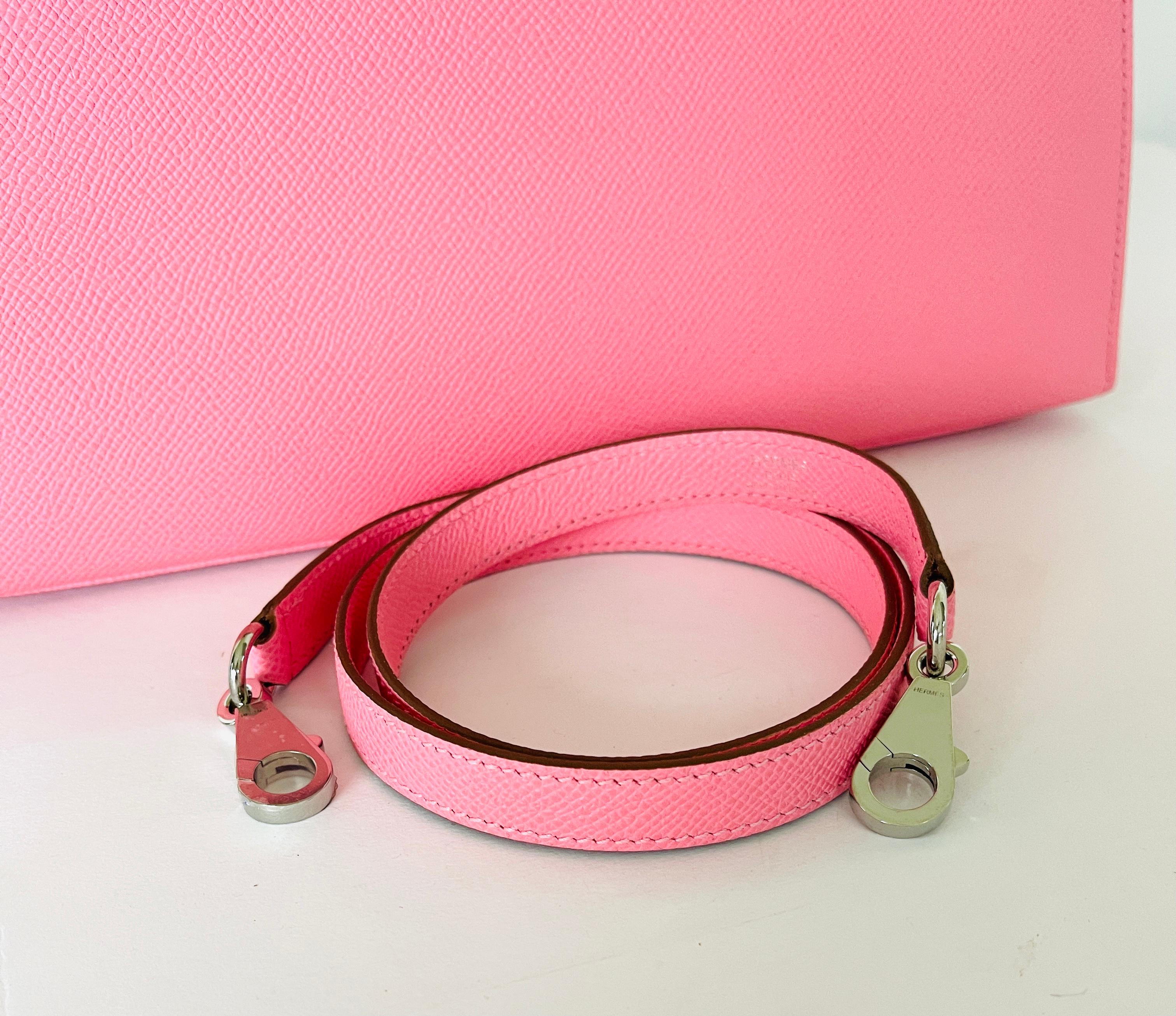 Hermes Kelly 28cm Rose Confetti Pink Sellier Shoulder Bag Y Stamp, 2020 2