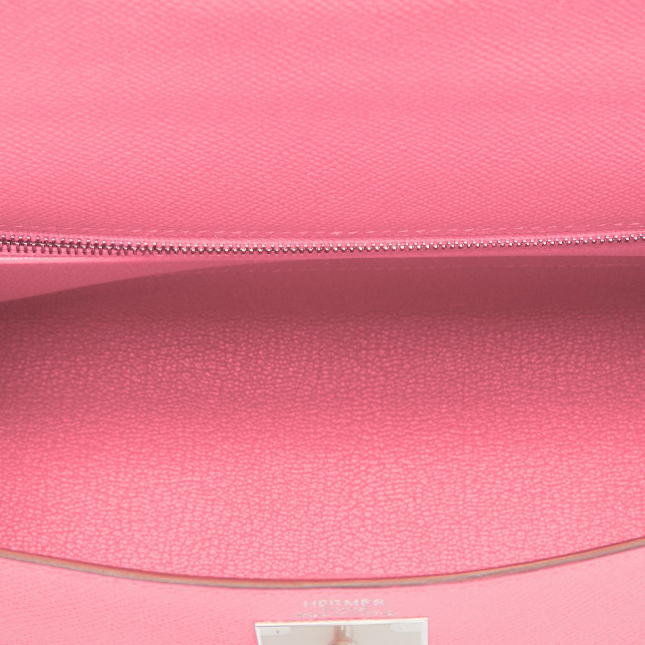 Hermes Kelly 28cm Rose Confetti Pink Sellier Shoulder Bag Y Stamp, 2020 1