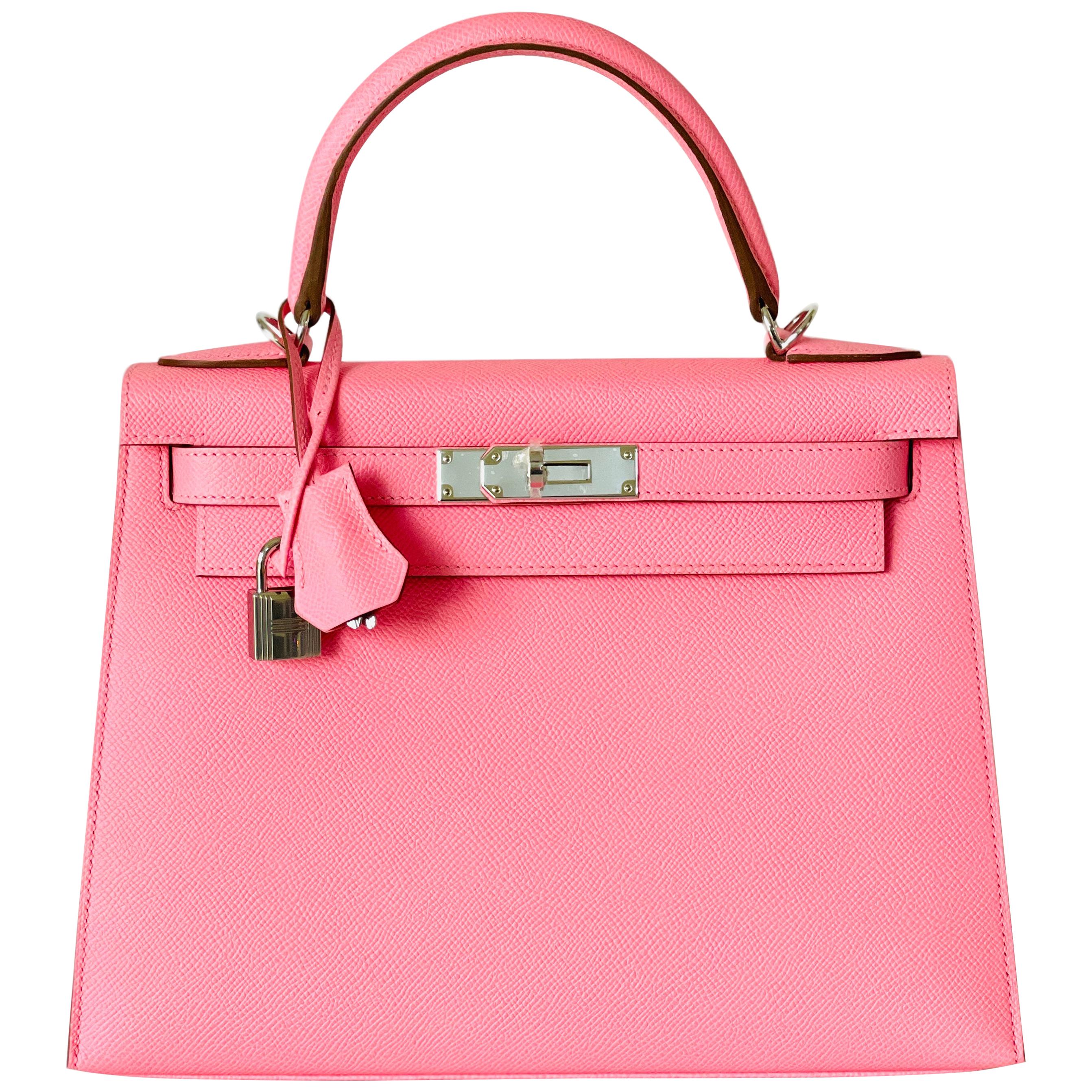 Hermes Kelly 28cm Rose Confetti Pink Sellier Shoulder Bag Y Stamp, 2020