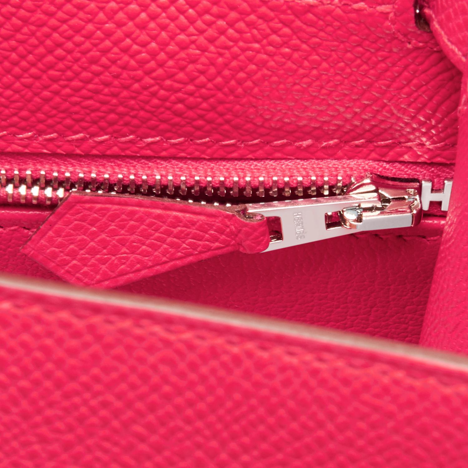 Hermes Kelly 28cm Rose Extreme Epsom Rosa Sellier Tasche D Stempel:: 2019 3