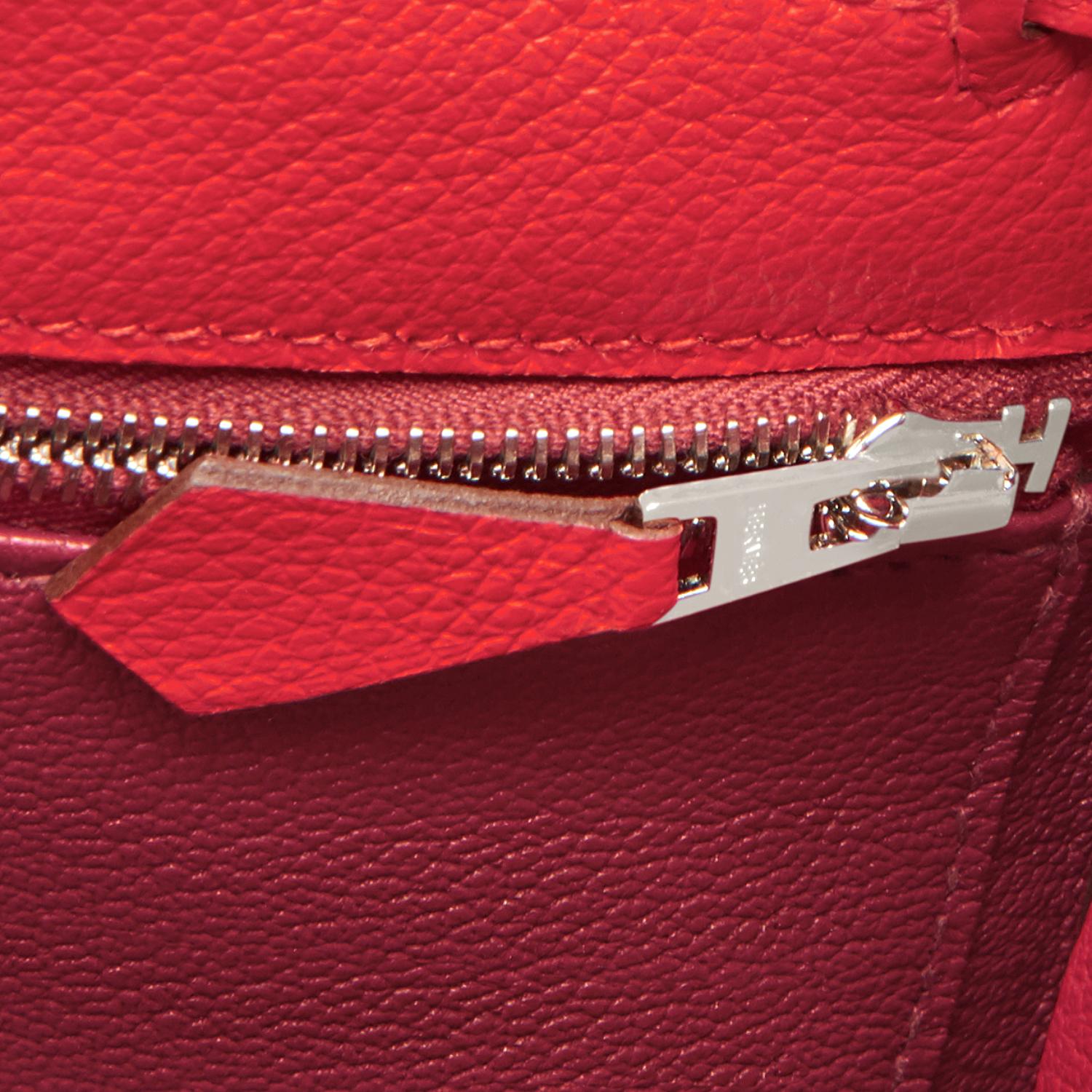 Hermes Kelly 28cm Rouge de Coeur Grenat Lipstick Red Shoulder Bag Z Stamp, 2021 2