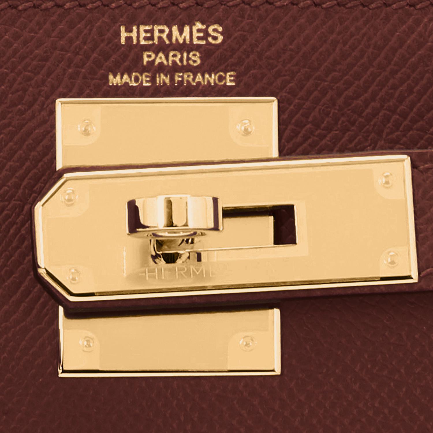 Hermes Kelly 28cm Rouge H Hermes Epsom Sellier Gold Hardware Y Stamp, 2020 1