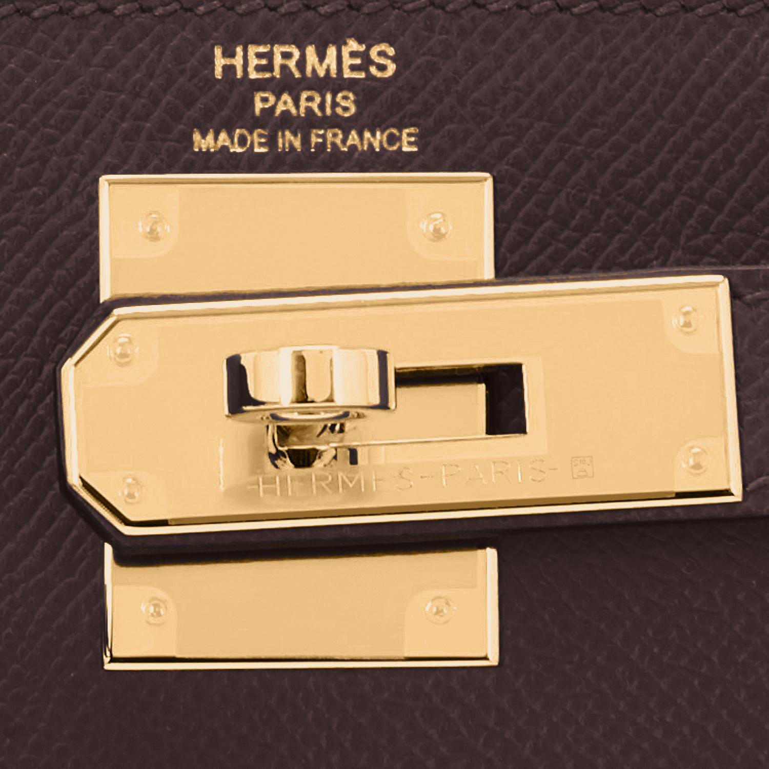Hermes Kelly 28cm Rouge Sellier Hermes Epsom Gold Hardware Z Stamp, 2021 2
