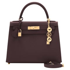 Hermes Kelly 28cm Rouge Sellier Hermes Epsom Gold Hardware Z Stempel:: 2021