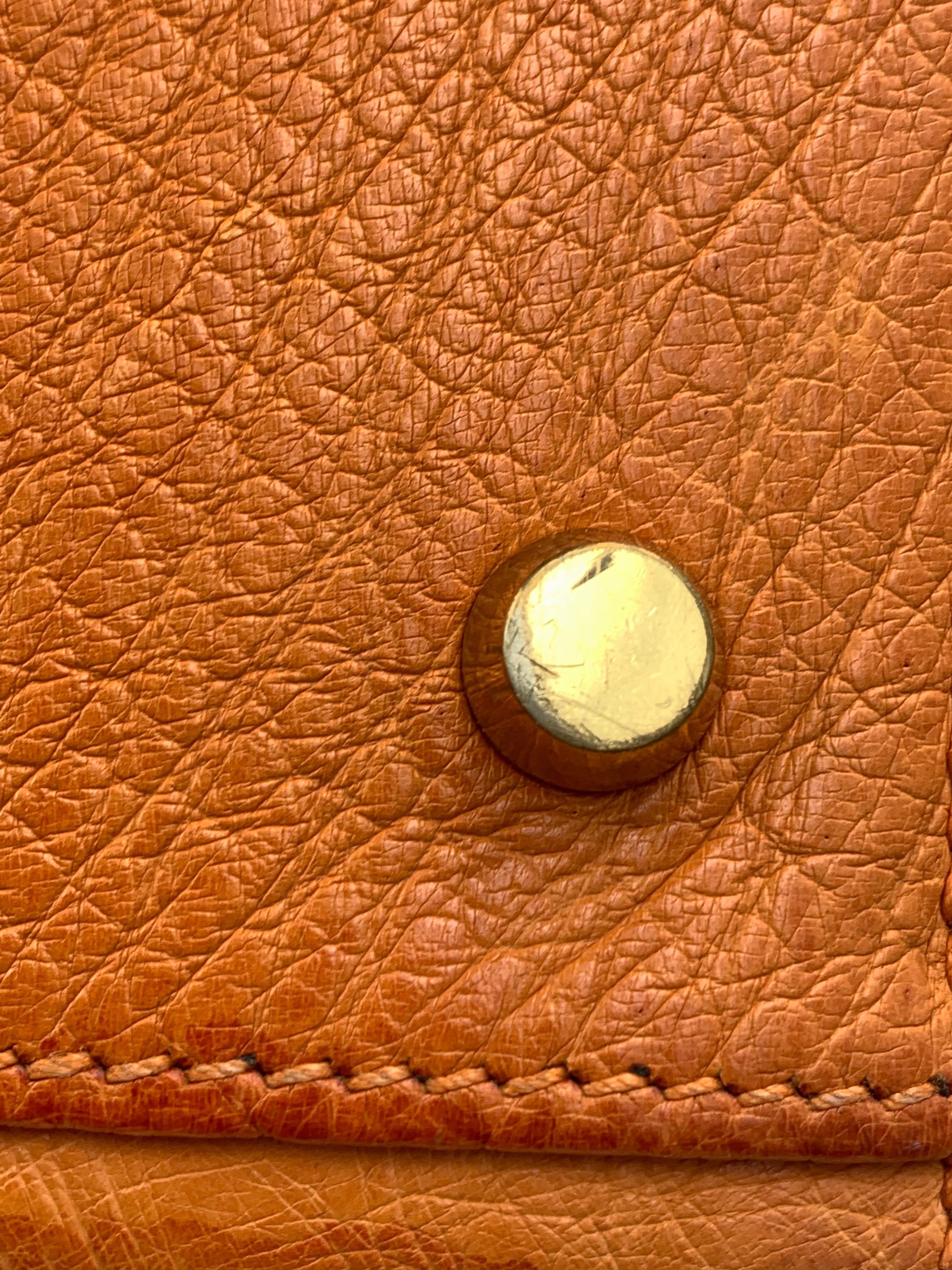 Hermes Kelly 30 Ostrich Leather Gold Tone Hardware Ladies Handbag 5