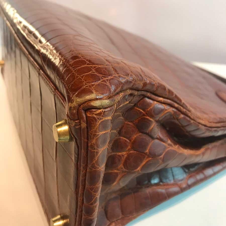 HERMES Kelly 32 Alligator And Golden Jewelry 2
