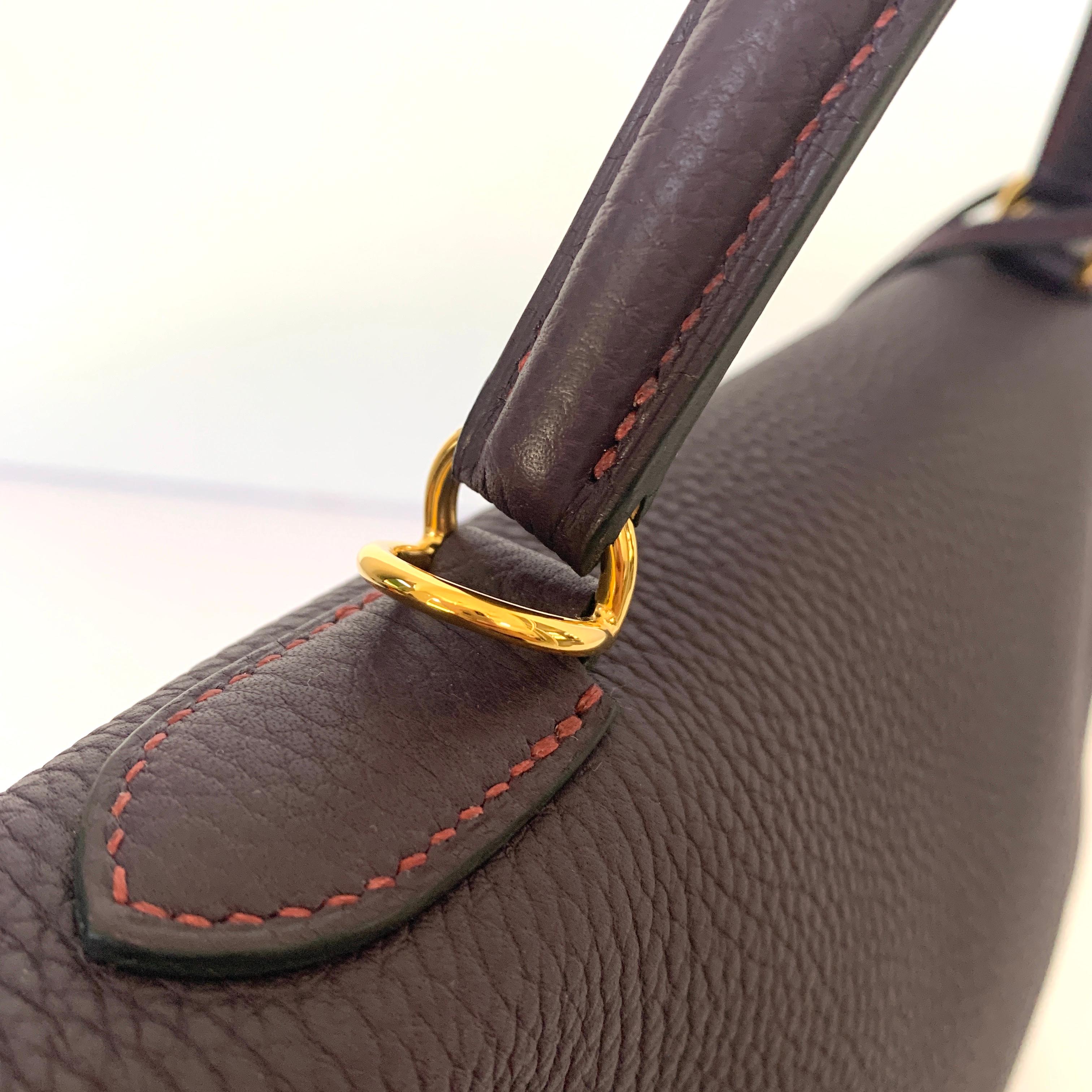 Women's or Men's Hermes Kelly 32 Bag HSS Special order Raisin Pink Stitching Gold Hardware