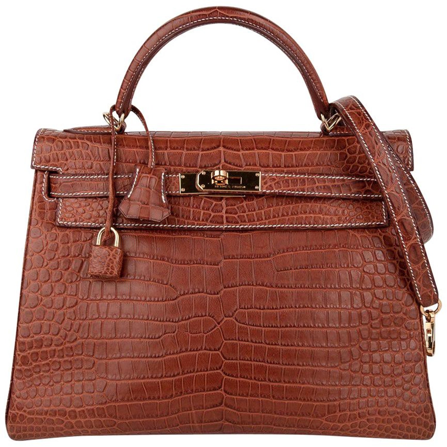 Hermes Limited Edition Kelly 32 Tri-Color Bag Tabac Camel, Ebene, & Pa –  Mightychic