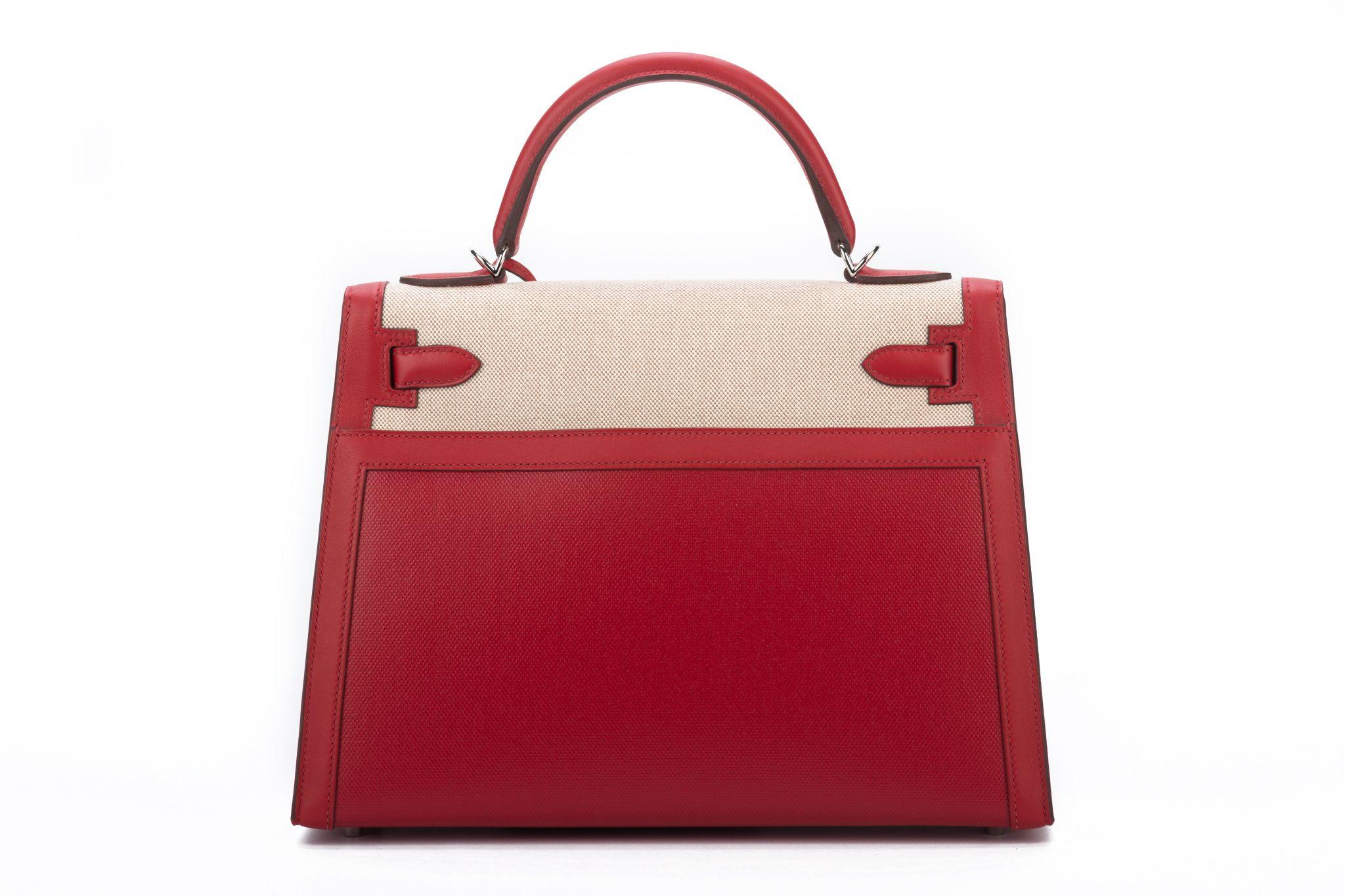 Hermès - Sac Kelly 32 Berlin Rouge Piment BNIB Pour femmes en vente