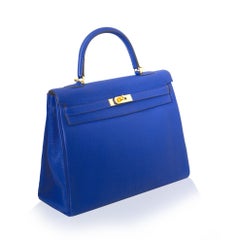 Hermès Kelly 32 Blue GHW