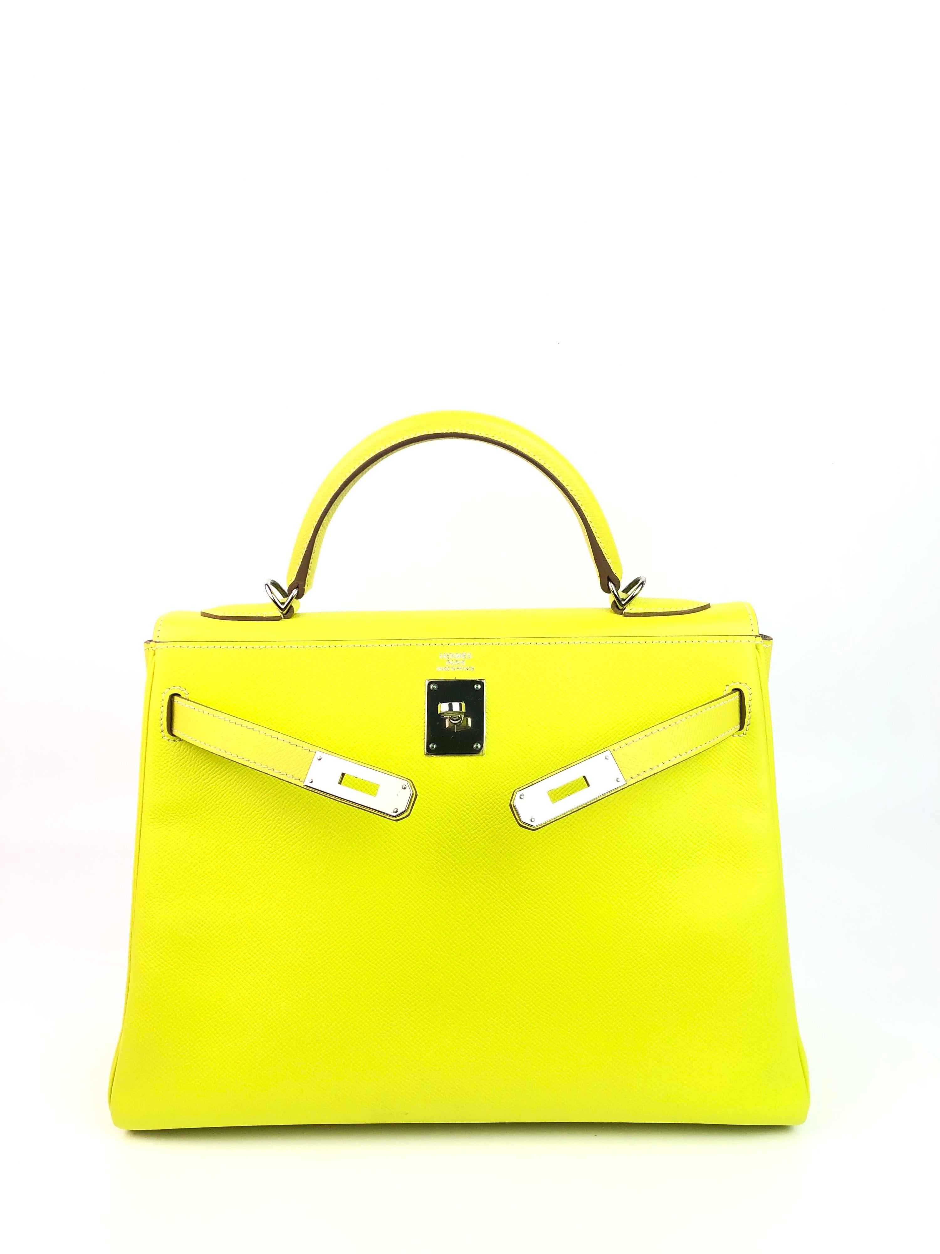 yellow green purse