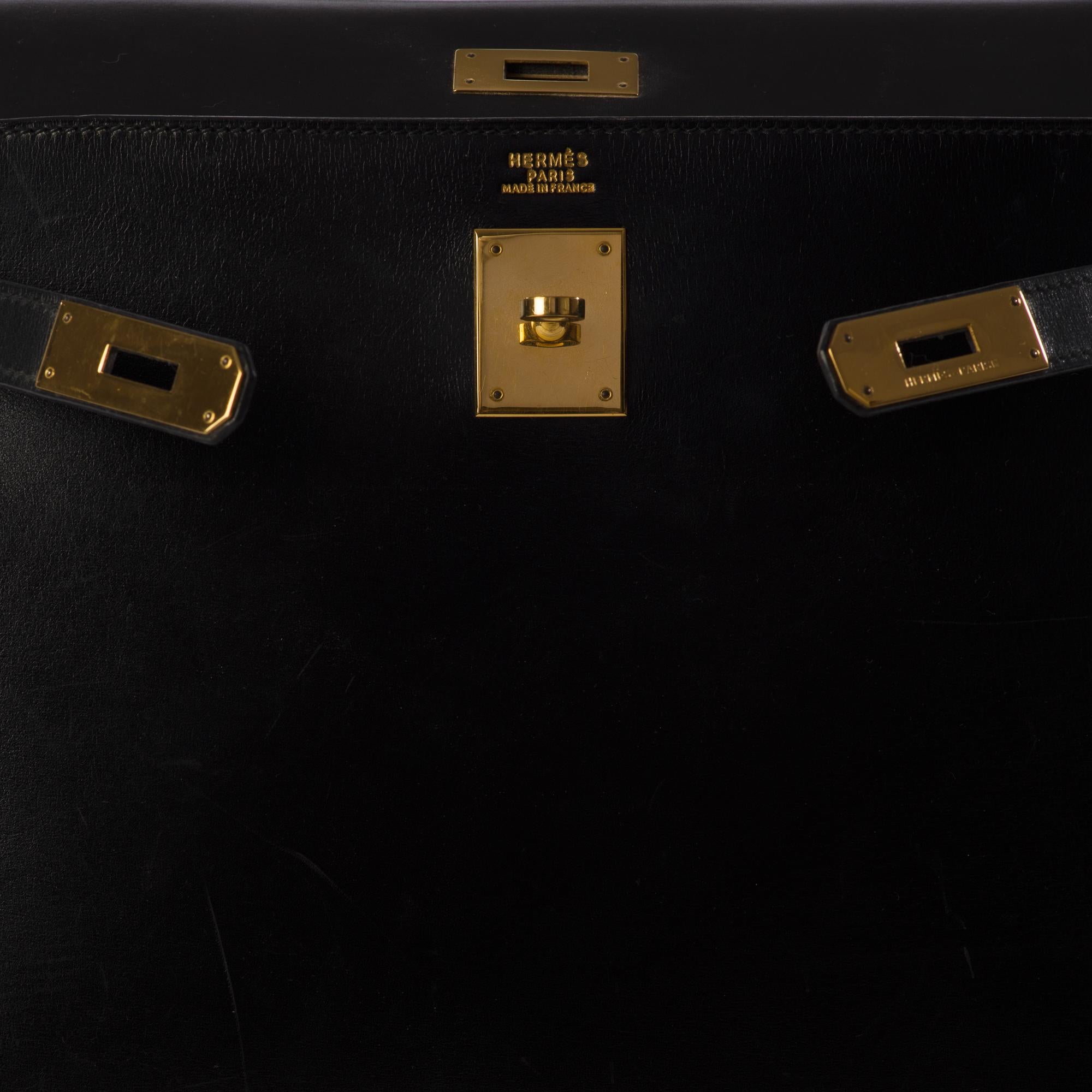 Hermes Kelly 32 Cm Box Black 3