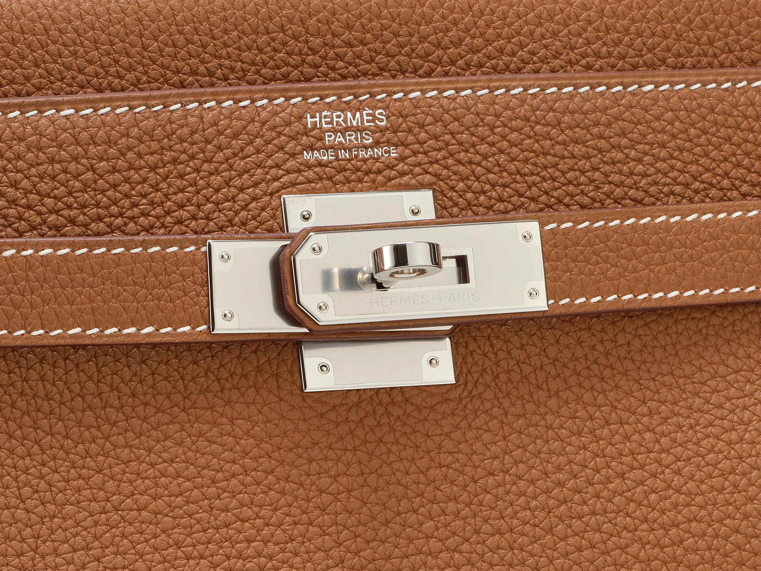 Hermès Kelly 32 Gold Togo Palladium Hardware im Zustand „Neu“ im Angebot in Berlin, DE