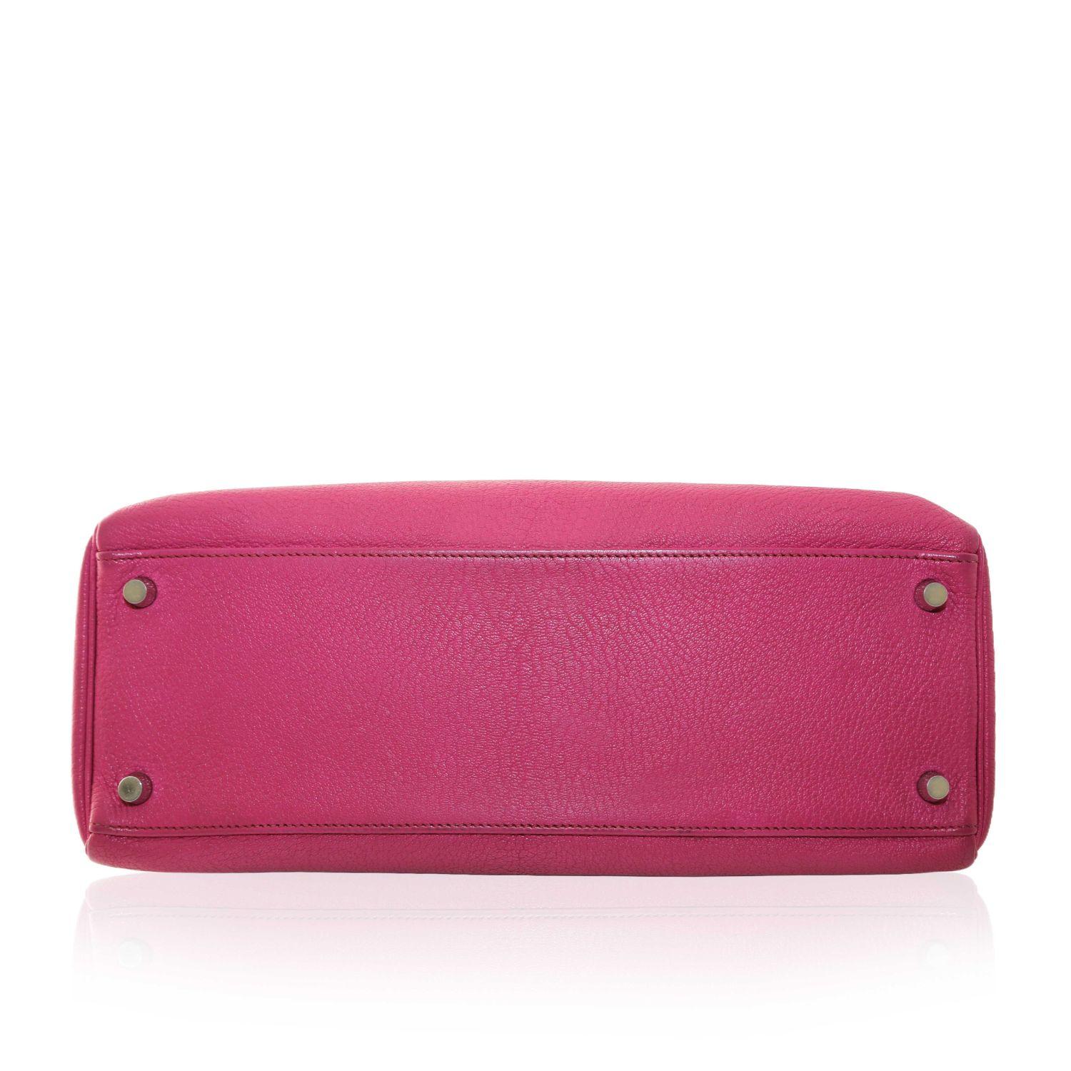 Hermès Kelly 32 Rose Magnolia PHW Unisexe en vente