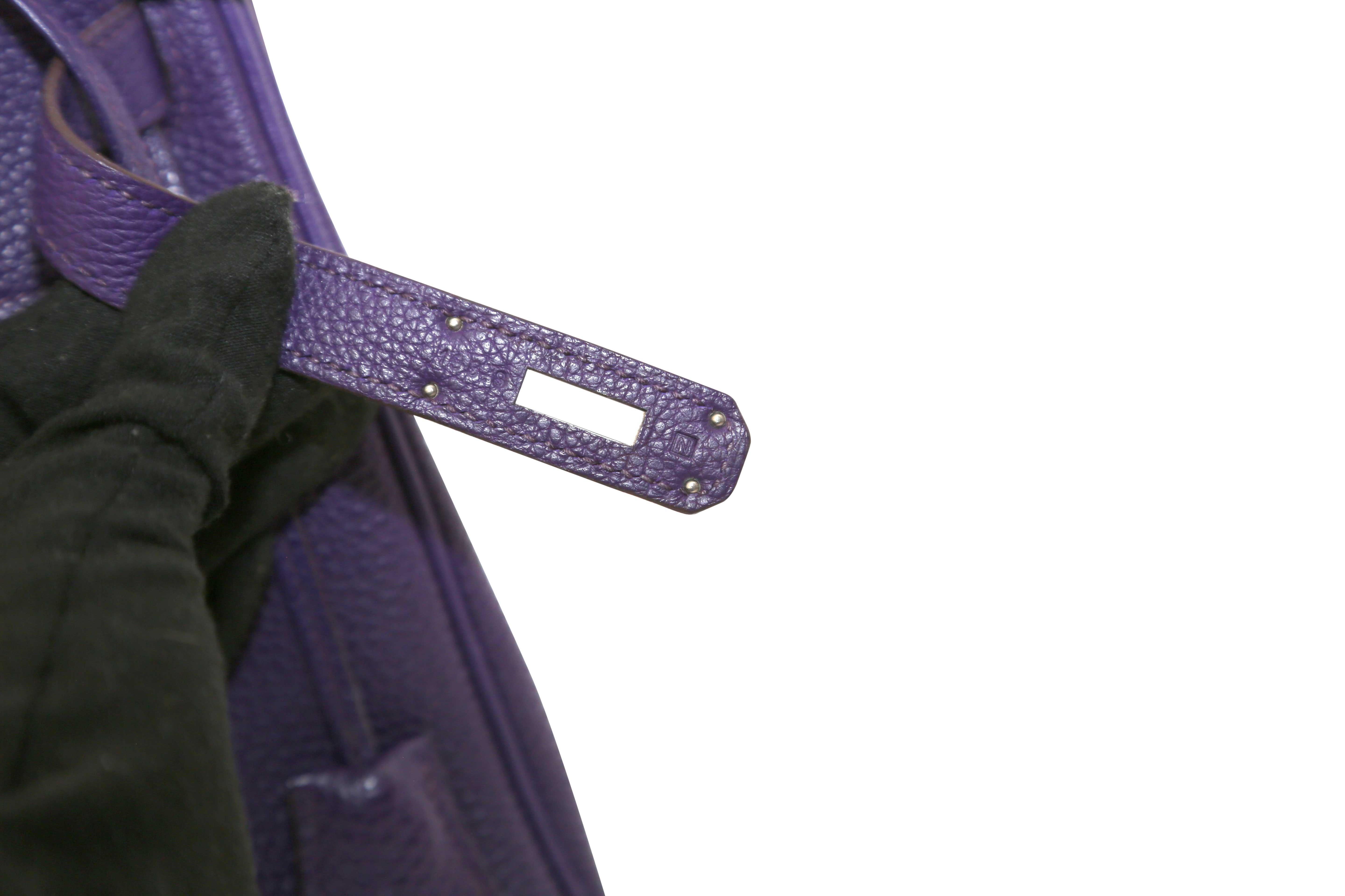 Hermès Kelly 32 Purple Iris In Excellent Condition For Sale In London, GB