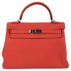 Hermes Kelly 32 Red