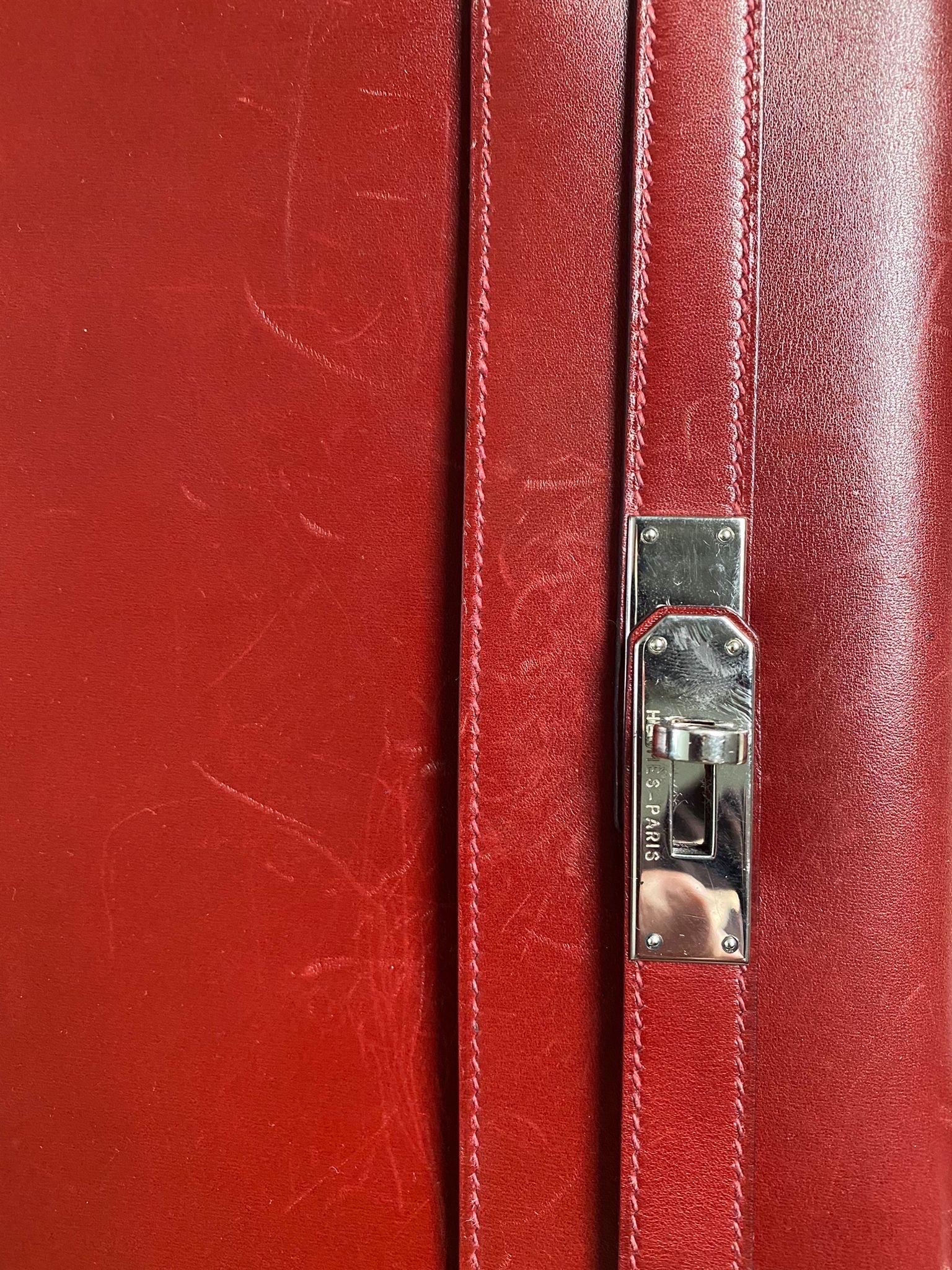 Hermes Kelly 32 red veau Calfskin  5