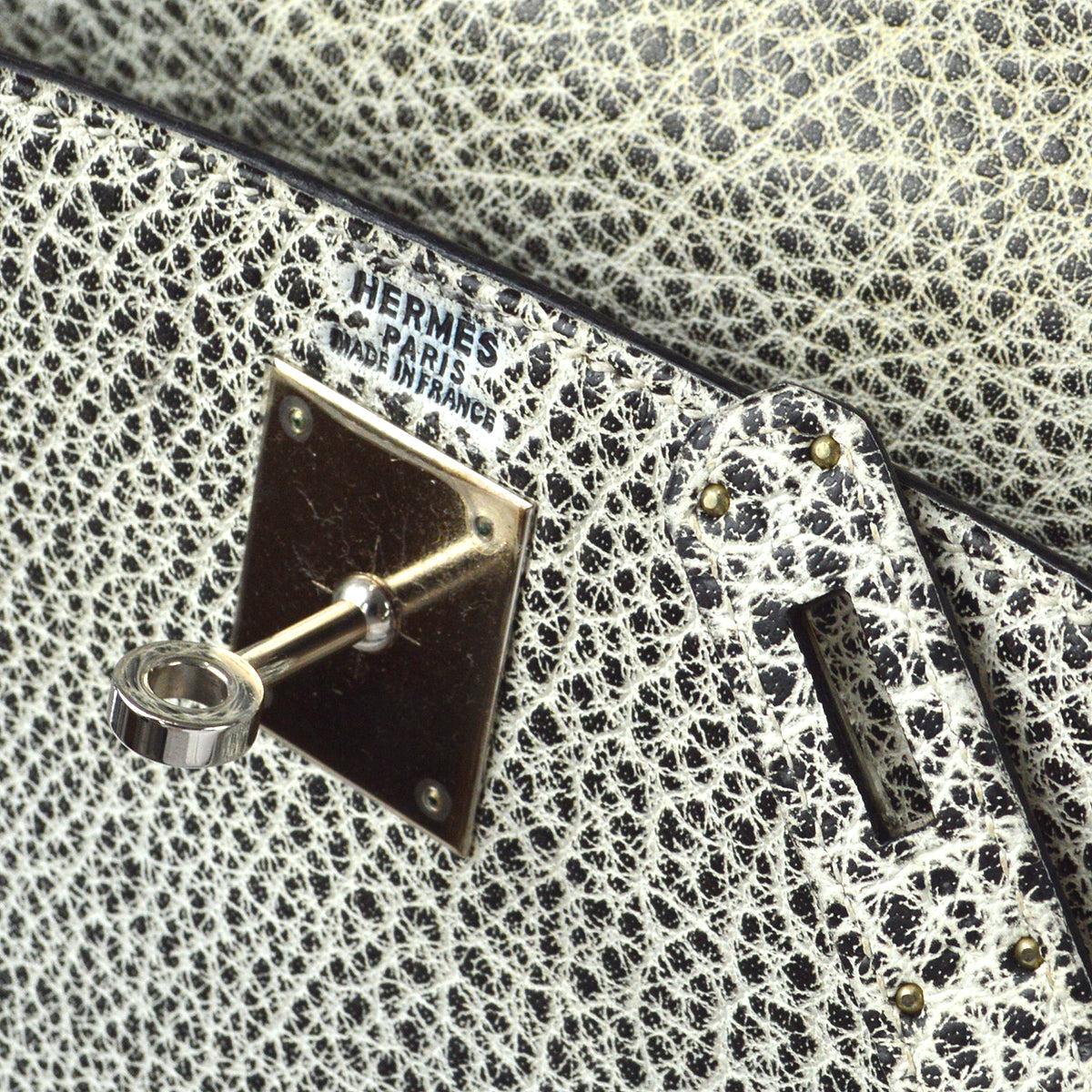 Hermes Kelly 32 Retourne 2way Shoulder Handbag Buffalo Skipper Dalmatian For Sale 6