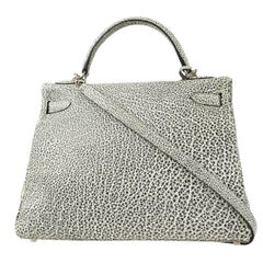 Hermes Kelly 32 Retourne 2way Shoulder Handbag Buffalo Skipper Dalmatian