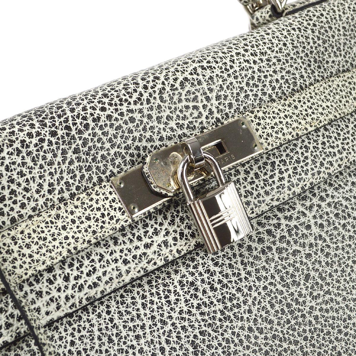 Hermes Kelly 32 Retourne 2way Shoulder Handbag Buffalo Skipper Dalmatian For Sale 2