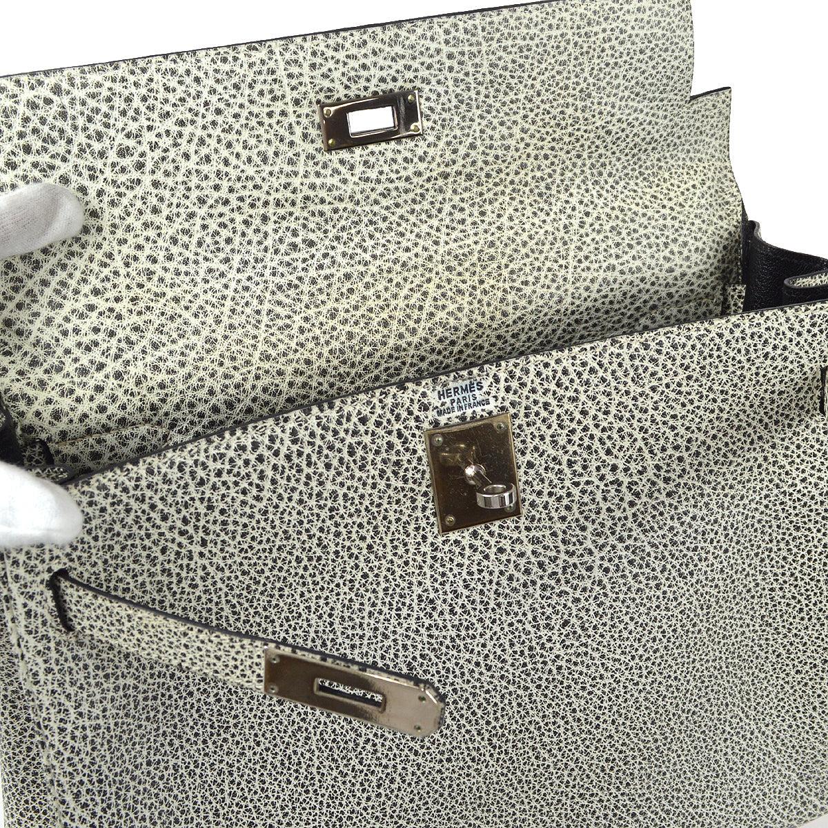 Hermes Kelly 32 Retourne 2way Shoulder Handbag Buffalo Skipper Dalmatian For Sale 3