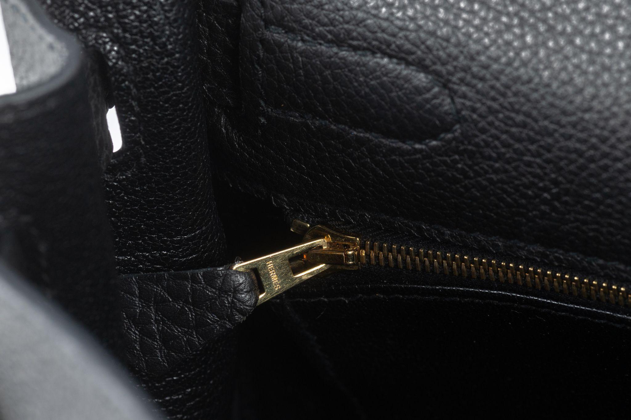 Hermès Kelly 32 Retournè Pelle togo nera in vendita 6