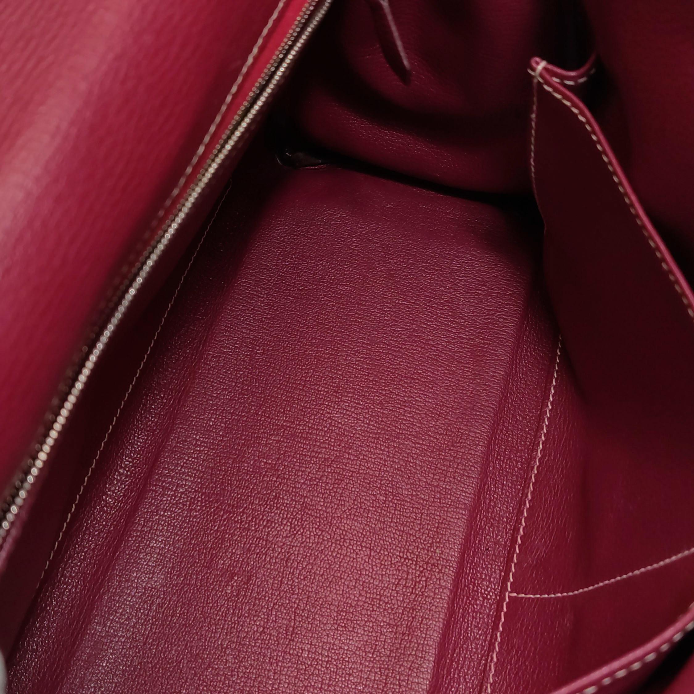 Hermes Kelly 32 Retourne E5 Rose Tyrien Pink Epsom Leather Palladium Hardware 20 6