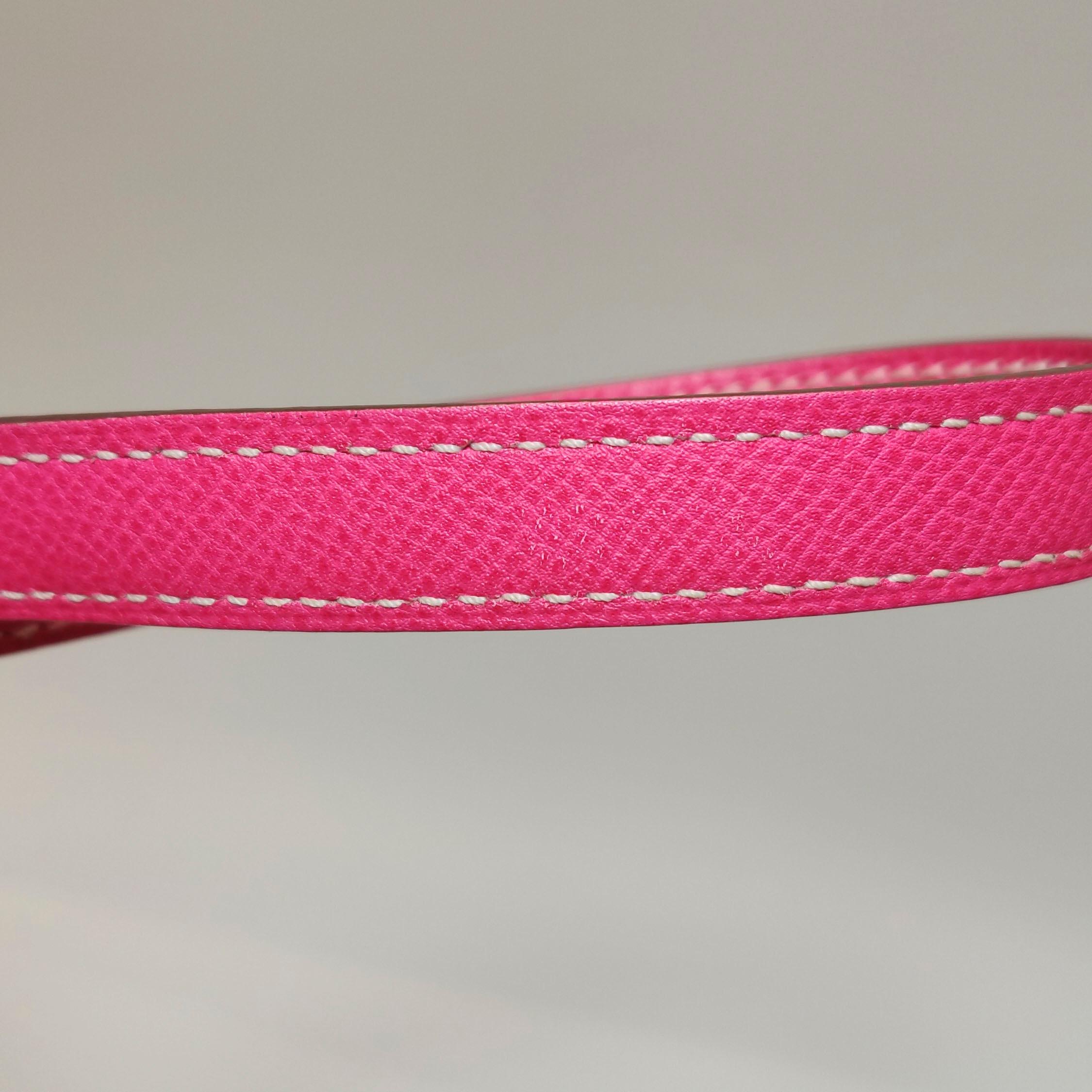Hermes Kelly 32 Retourne E5 Rose Tyrien Pink Epsom Leather Palladium Hardware 20 7
