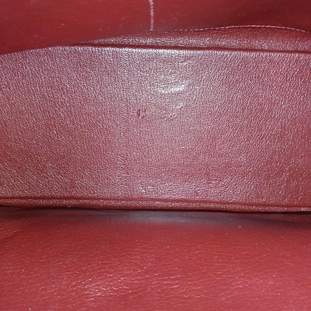 Hermes Kelly 32 Retourne Rouge H Burgundy Clemence Leder Doppelring Gold HW 2 9