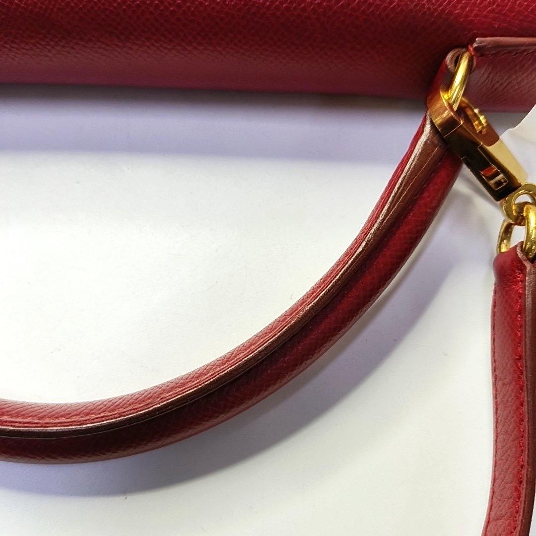 Hermes Kelly 32 Retourne Rouge Vif Red Epsom Leather Gold Hardware 1997 7