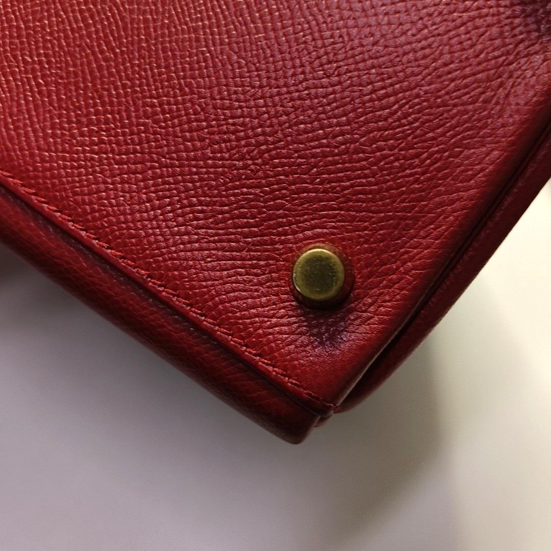 Hermes Kelly 32 Retourne Rouge Vif Red Epsom Leather Gold Hardware 1997 12