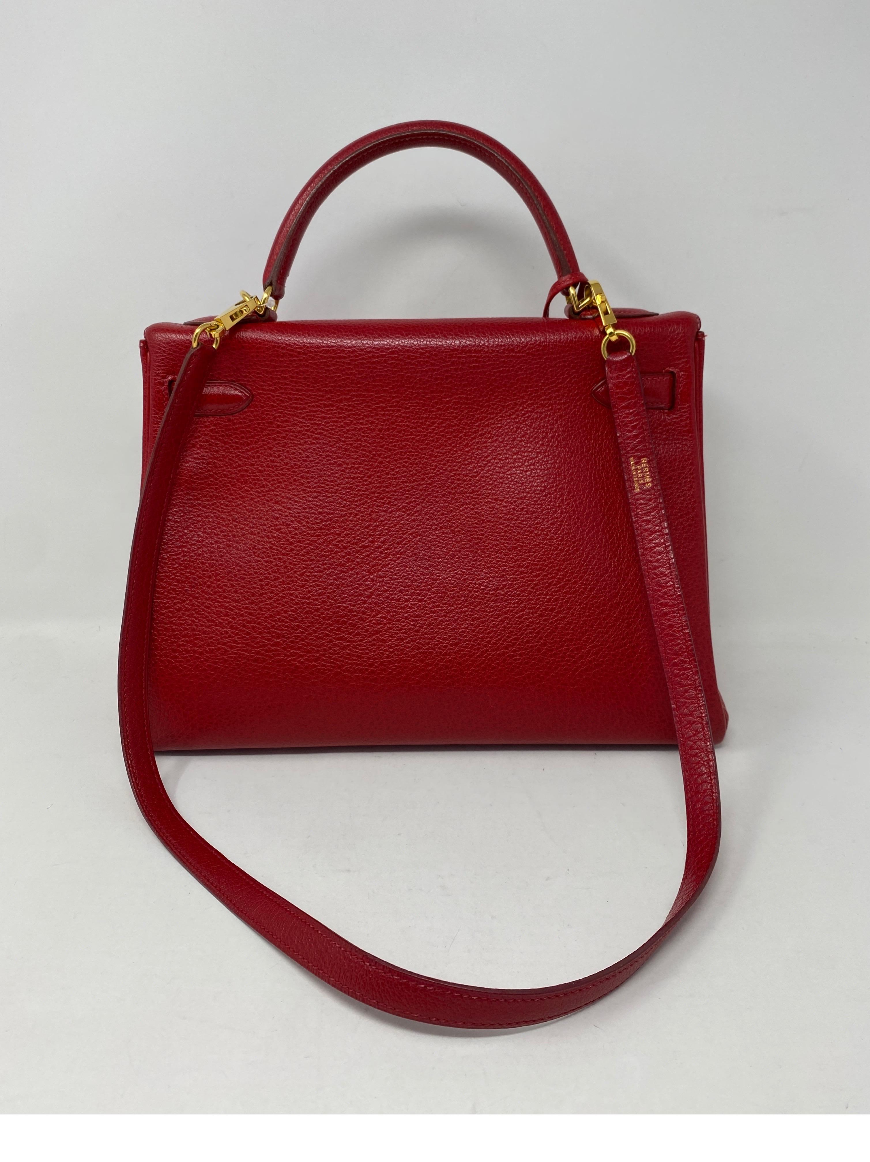 Hermes Kelly 32 Rouge Casaque Bag 4