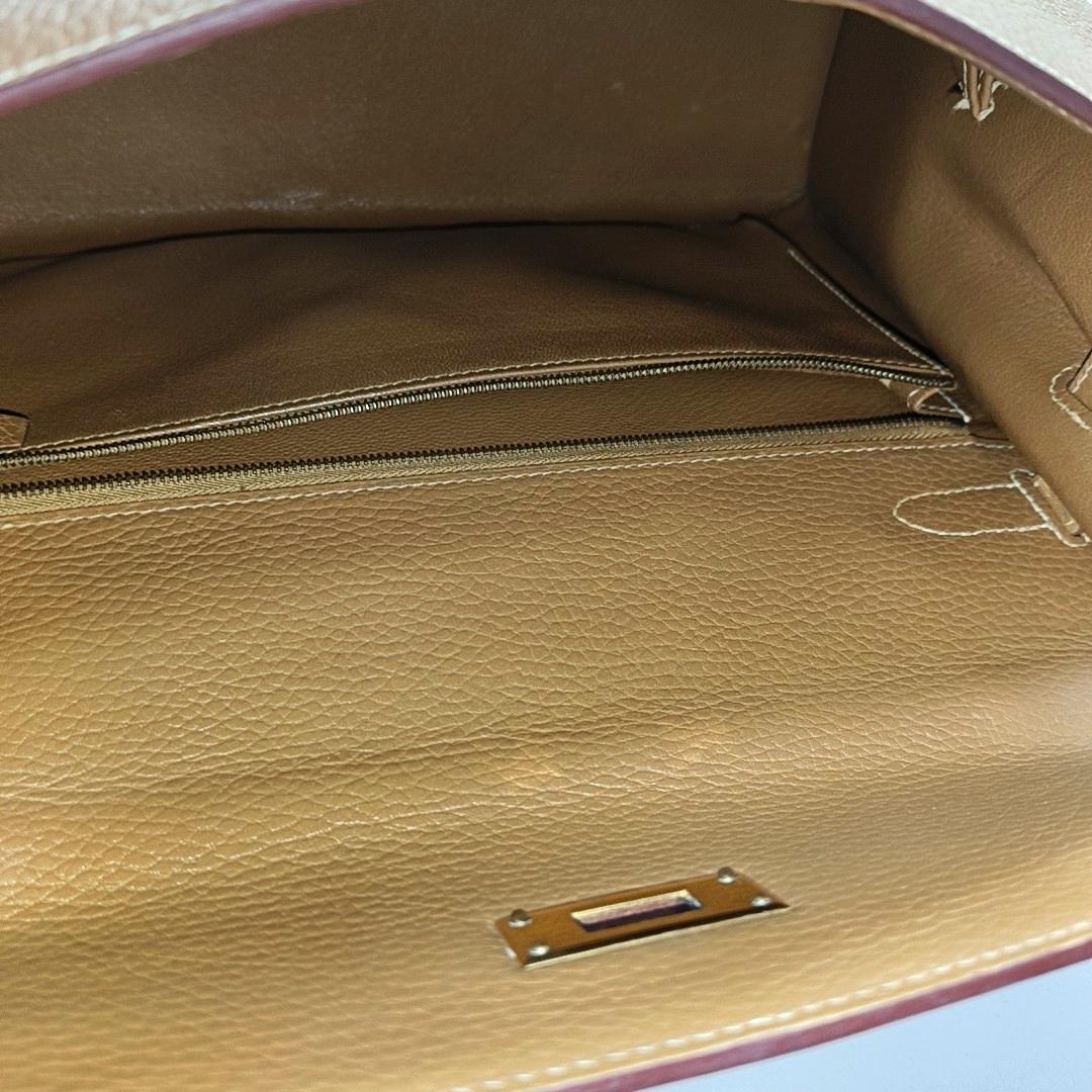 Hermes Kelly 32 Sellier 4B Biscuit Gold Togo Leather Gold HW 1996 1