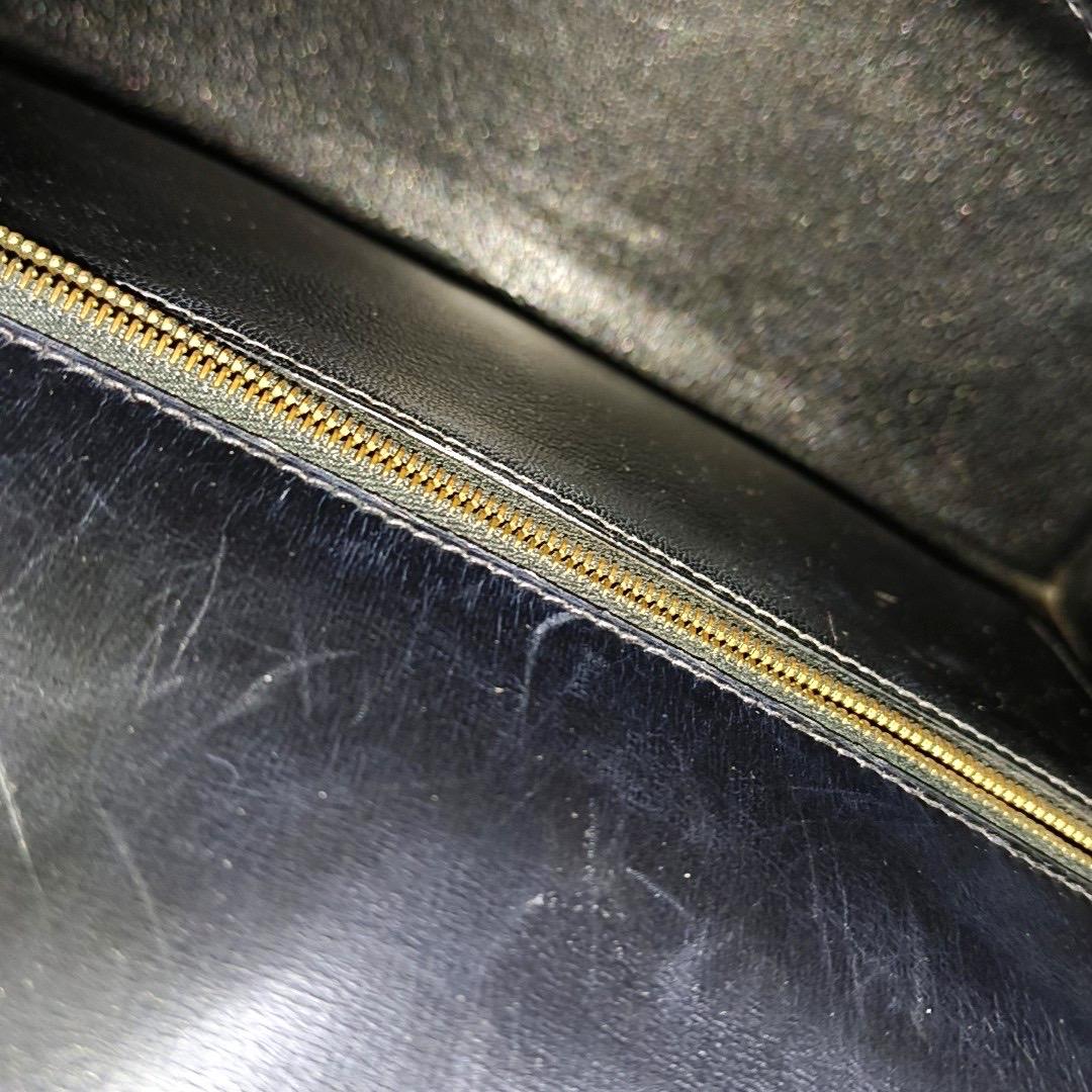 Hermes Kelly 32 Sellier Black Box Leather Gold HW 1993 For Sale 13