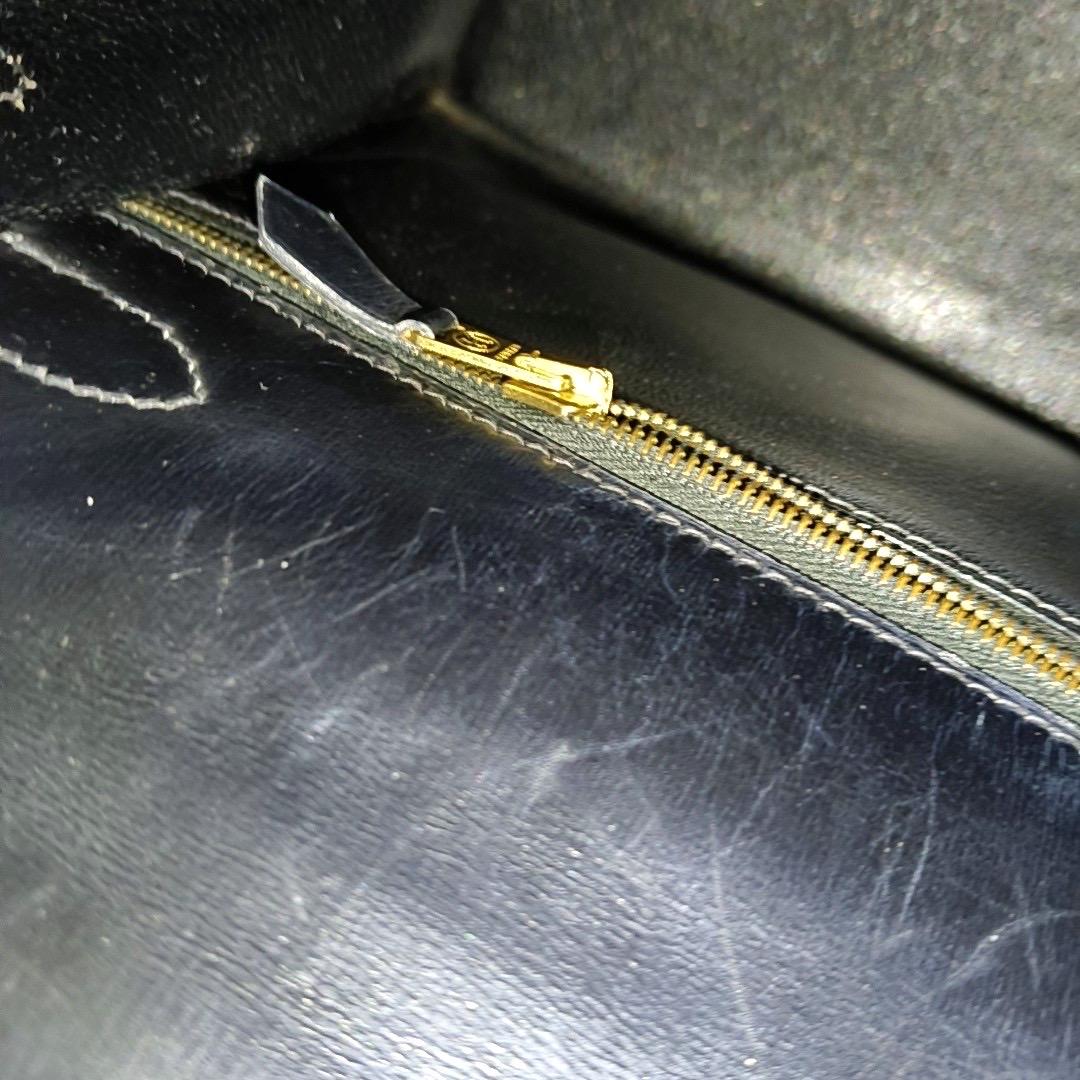Hermes Kelly 32 Sellier Black Box Leather Gold HW 1993 For Sale 14