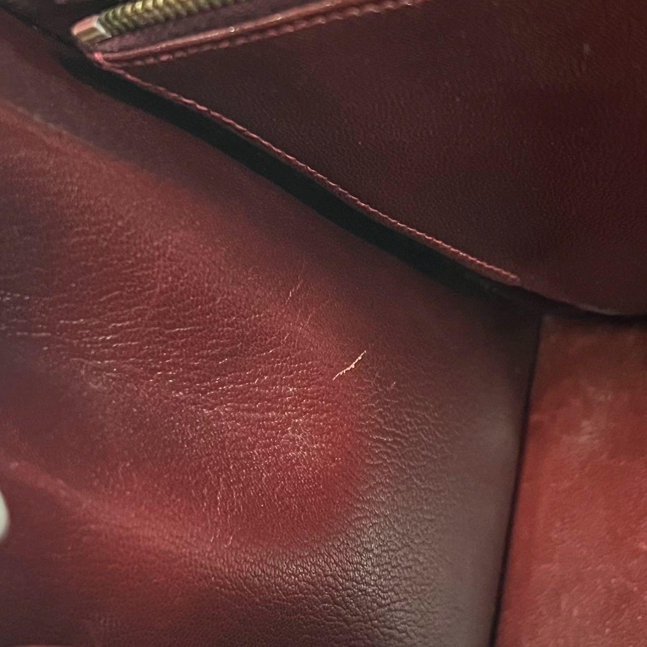 Hermès Kelly 32 Sellier Burgund Box Leder Gold HW 1978 im Angebot 7