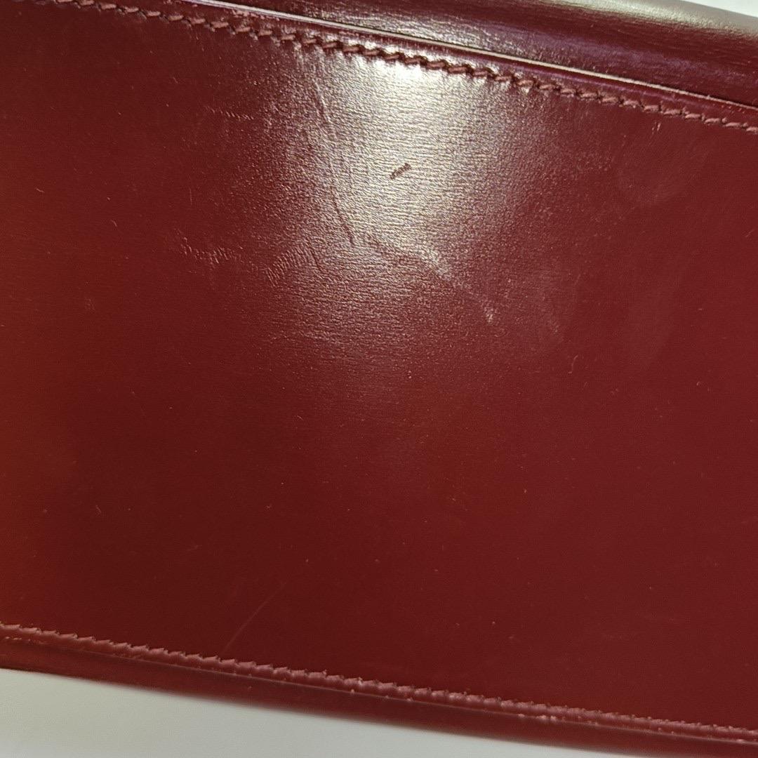 Hermes Kelly 32 Sellier Burgund Box Leder Gold HW 1987 9