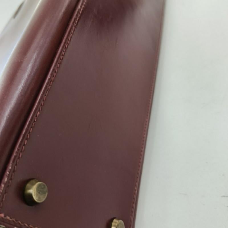 Hermes Kelly 32 Sellier Burgundy Box Leather Gold HW 1987 10