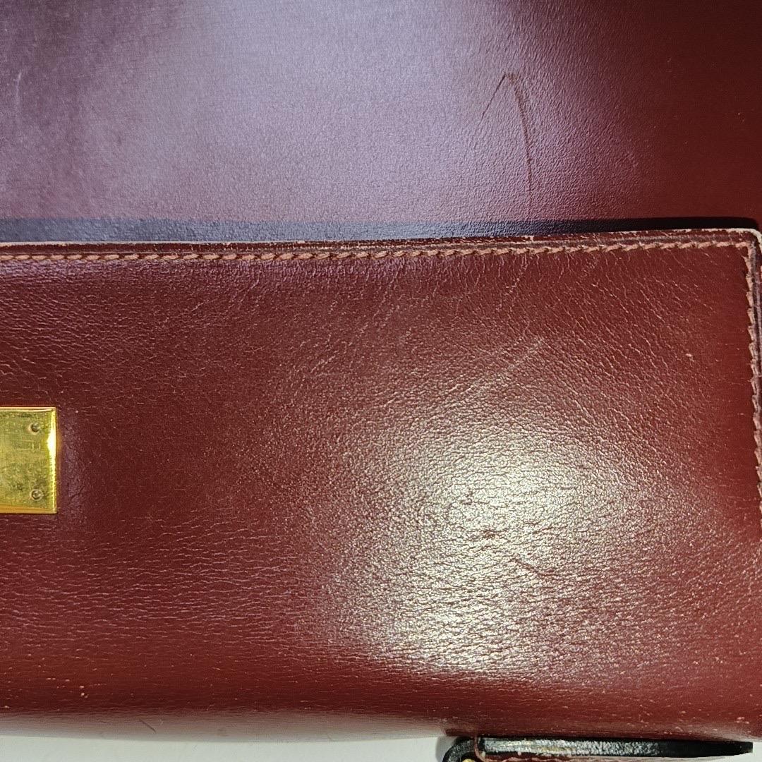 Hermes Kelly 32 Sellier Burgund Box Leder Gold HW 1987 4