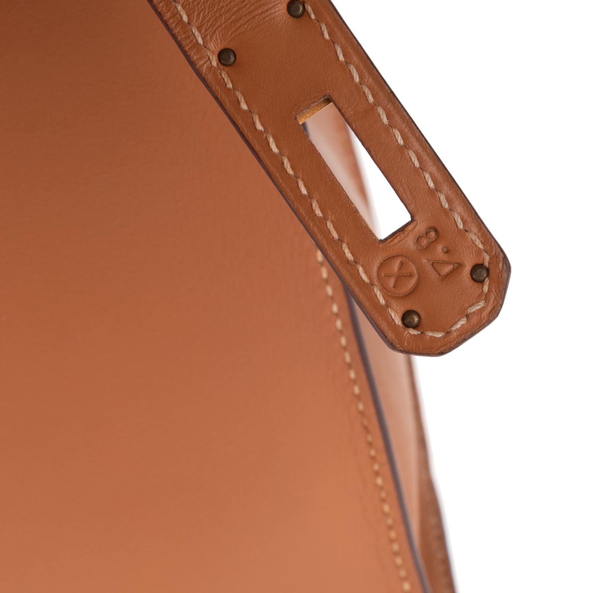 Women's Hermès Kelly 32 sellier in Chamonix Gold leather with strap and Gold hardware !