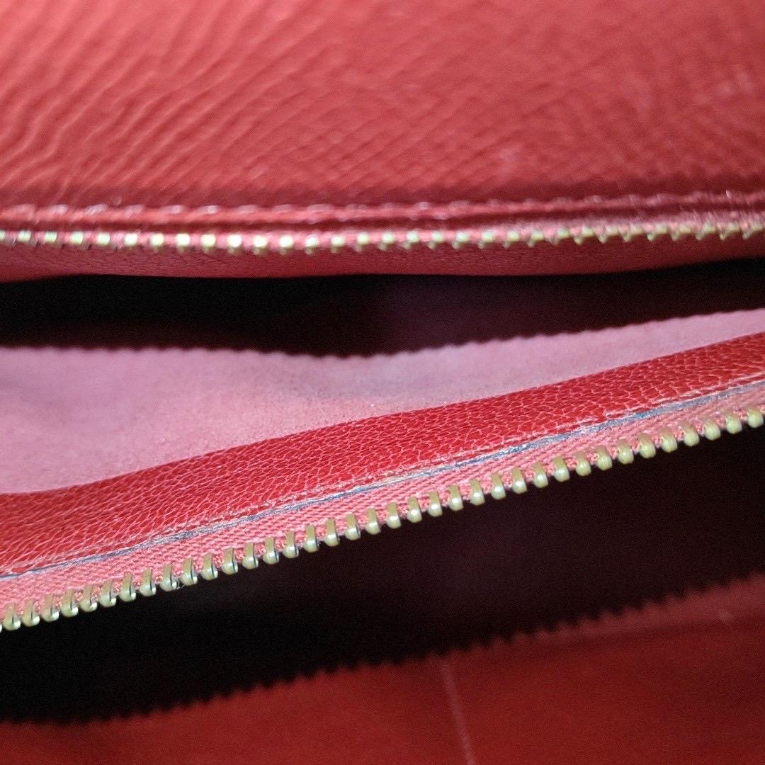 Hermes Kelly 32 Sellier Red Epsom Leather Gold HW Circle S Stamp 1989 7