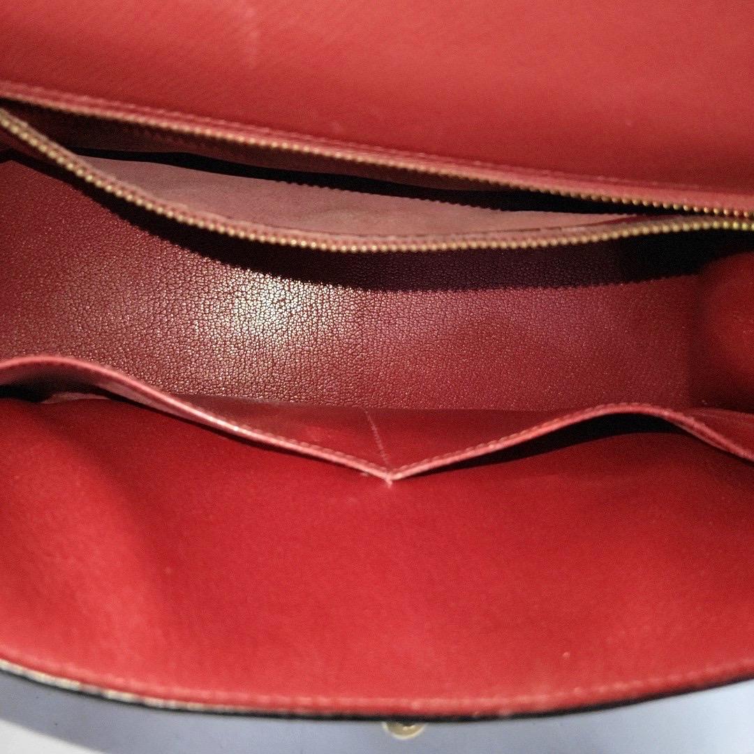 Hermes Kelly 32 Sellier Red Epsom Leather Gold HW Circle S Stamp 1989 13
