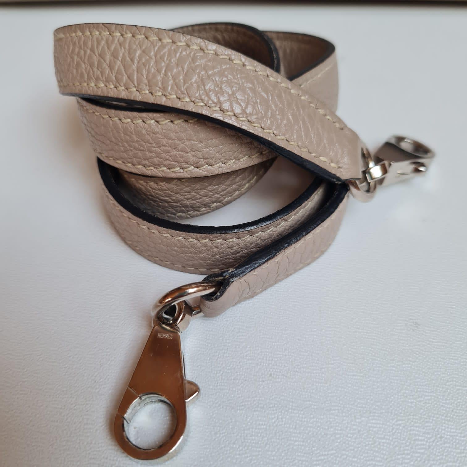 Hermes Kelly 32 Togo Gris Tourtelle Bag PHW 8