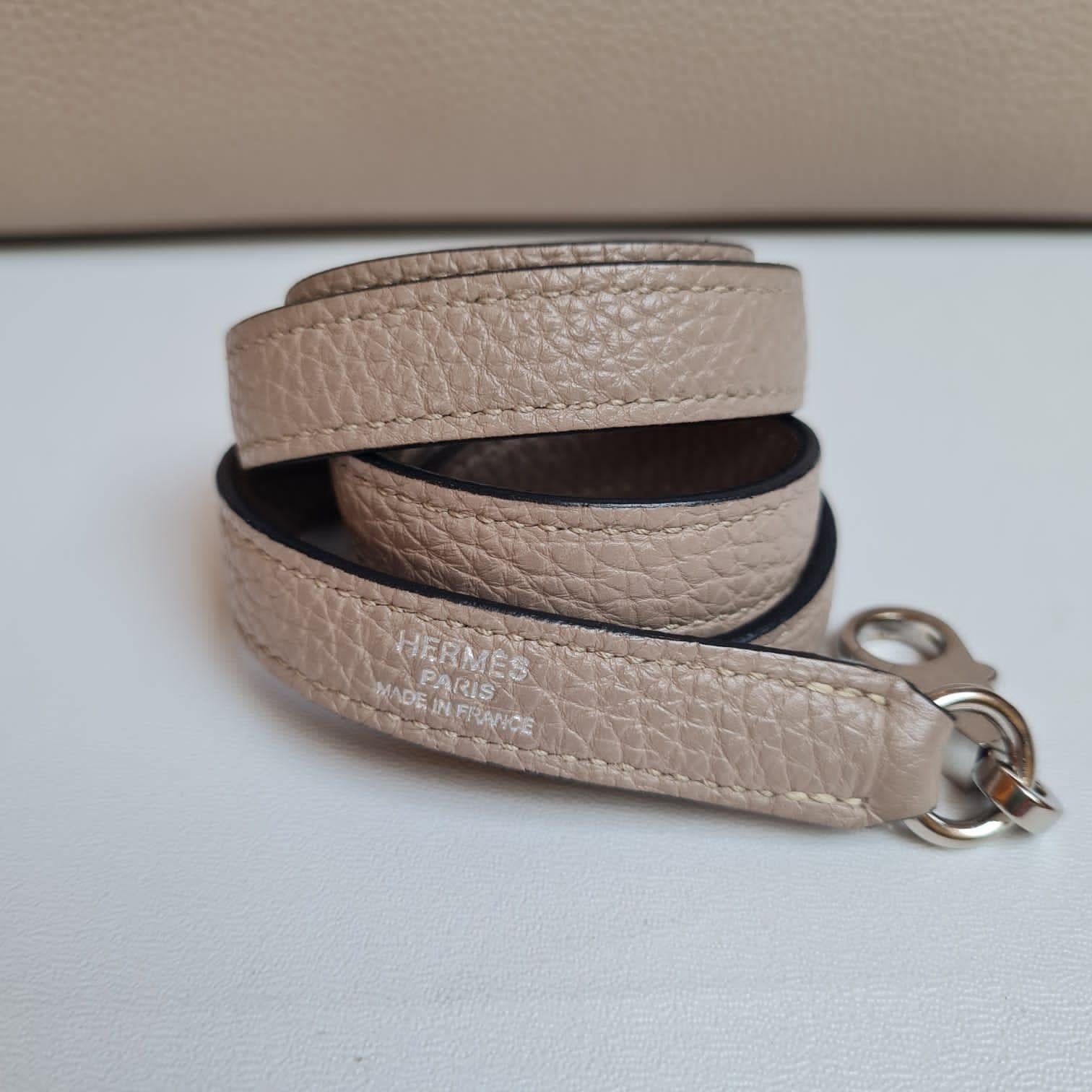 Hermes Kelly 32 Togo Gris Tourtelle Bag PHW 13