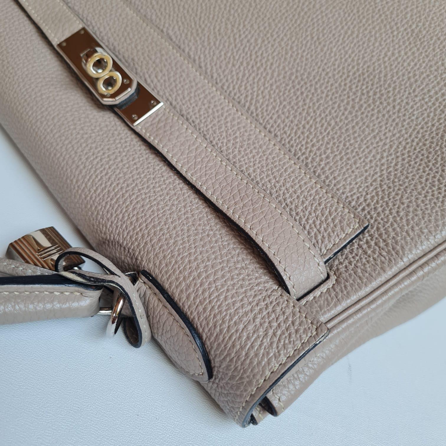 Hermes Kelly 32 Togo Gris Tourtelle Bag PHW 2