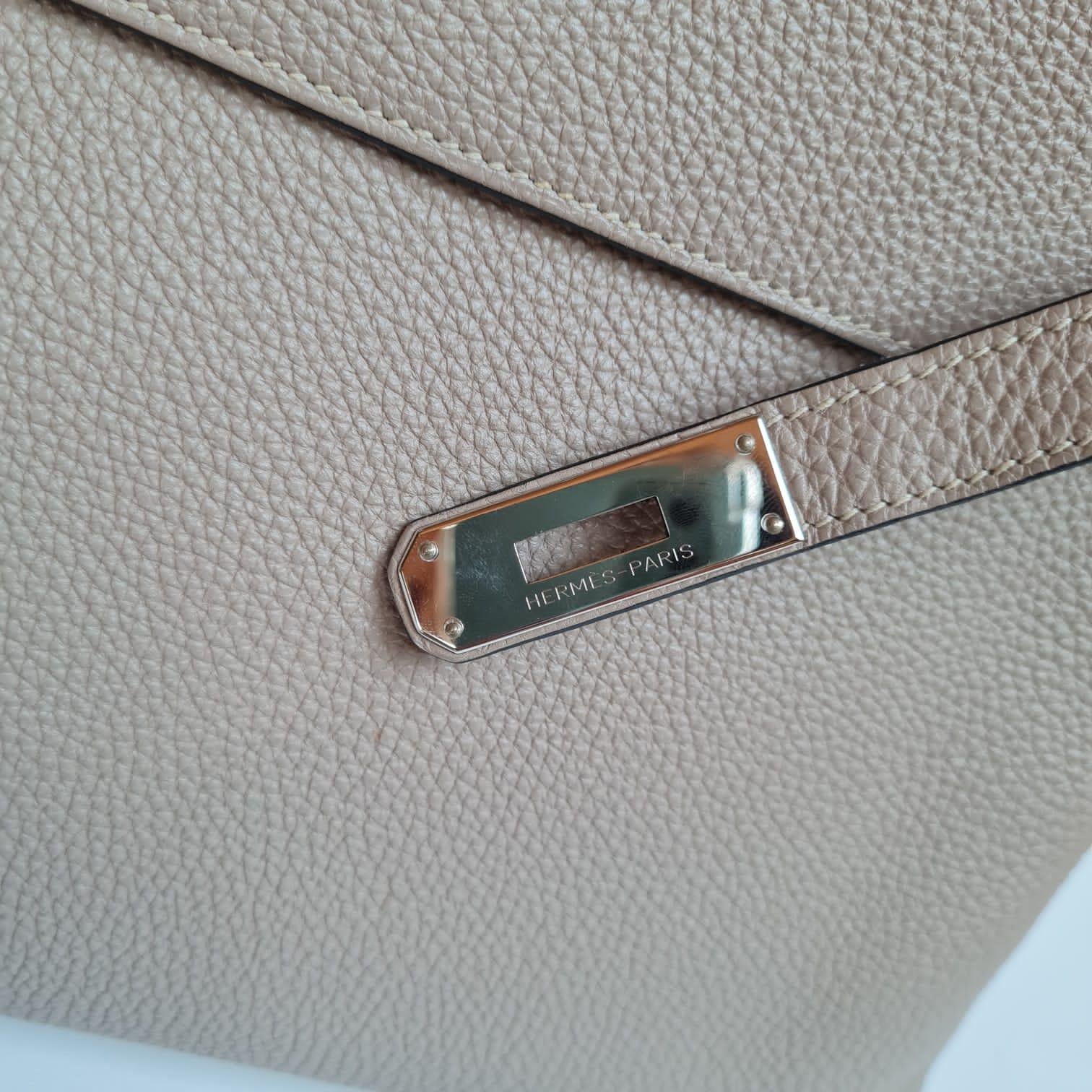 Hermes Kelly 32 Togo Gris Tourtelle Bag PHW 3